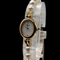 MIKIMOTO ミキモト GP×パール ホワイトシェル文字盤 JAL限定腕時計