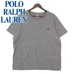POLO RALPH LAUREN（ポロ ラルフ ローレン） ポニー刺繍ロゴ 杢グレー CUSTOM FIT コットンTシャツ XL