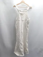 ◇ Θ Heather ヘザー マーメイド ストレッチ ノースリーブ ジャンパースカート サイズM ホワイト レディース E  【1411280043530】