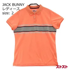 JACK BUNNY ジャックバニー 半袖ポロシャツ オレンジ系 2 [240001930809]#