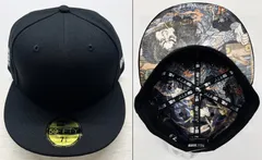 東京国立博物館 NEW ERA 59FIFTY キャップ 7 3/8 58.7cm 歌川国芳筆 通俗水滸傳豪傑百八人之壹人・浪裡白跳張順 ブラック R2508-088
