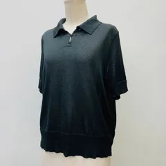 レリアン　マリーン　ポロ　【美品・未使用】 プリントポロシャツ【Leilian WHITE LABEL】|レリアン