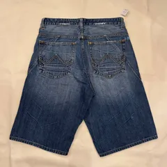 azzure　hiphop　デニム　パンツ　ハーフ　ショーツ　ジョーツ　W34　【P-181】