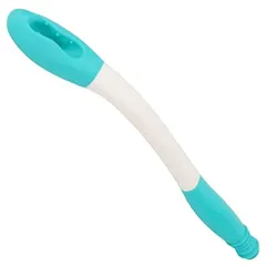 heizi おしりふき棒 トイレ お尻拭き 補助具 38cm 排泄介助 おしりふき 介護 排泄ケア リハビリ 入院 (グリーン&ホワイト)