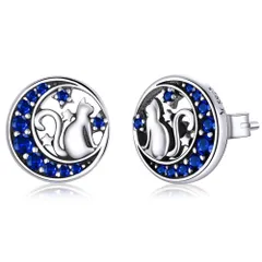 【数量限定】レディース ピアス 人気 シンプル 可愛い 猫 猫 ネコ 金属アレルギー対応 シルバー DAZZARRY 925 誕生日 プレゼント