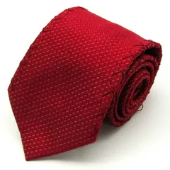 パーフェクトスーツ ブランド ネクタイ シルク 小紋柄 点線 メンズ レッド P.S.FA 【中古】