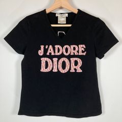 Christian Dior クリスチャンディオール トロッター ジョンガリアーノ 半袖 Tシャツ トップス レディース ブラック