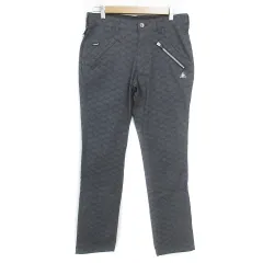 ルコックスポルティフ le coq sportif テーパードパンツ ロング丈 ロゴ刺? 総柄 82 黒 ブラック /FF30のサムネイル