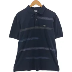 古着 90年代 ラコステ LACOSTE フレンチラコステ 総柄 半袖 ポロシャツ フランス製 8 メンズXXL相当 ヴィンテージ/eaa538091