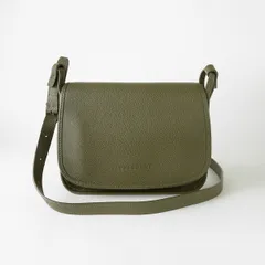 新品 ロンシャン LONGCHAMP ショルダーバッグ ル フローネ クロスボディバッグ Mサイズ カーキ