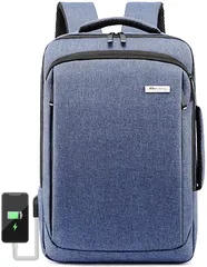 Grande Visage ビジネスリュック バック 拡張 防水 USB PC収納 機内持ち込み キャリーオン ハードシェル 多機能(ネイビー)