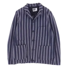 Engineered Garments エンジニアードガーメンツ ストライプ テーラード ジャケット ネイビー系 S【中古】のサムネイル