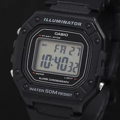 稼働 良品 カシオ W-218H 50M QZ デジタル文字盤 メンズ腕時計 OSW 2000000 NSK