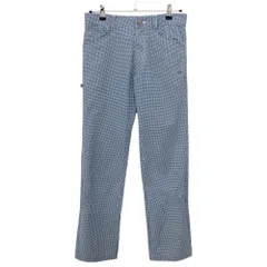 カッパ パンツ ネイビー×白 千鳥格子 メンズ S ゴルフウェア Kappa