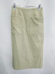 ◇ NATURAL BEAUTY BASIC 膝下丈 タイト スカート サイズXS ライトグリーン系 レディース E  【1407020041904】