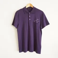 #spc ルイヴィトン LOUISVUITTON ポロシャツ 半袖 M 紫系 モノグラム イタリア製 メンズ [908466]のサムネイル