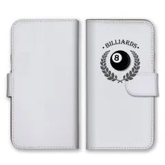 Galaxy A55 5G SC-53E ケース 手帳型 ギャラクシー A55 スマホケース 携帯ケース ビリヤード 8ボール エイトボール クール ゲーム メンズ おしゃれ シンプル かっこい ブラック カラー01