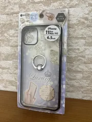iPhoneクリアケース＆リング iPhone11Pro Max対応 6.5インチ ブラック