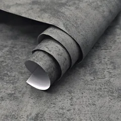 【数量限定】耐熱 防油 防水 自貼 浴室 壁紙 キッチン 40CM×3M リビングルーム 厚手ビニールフィルム 深いグレー 店舗 つや消し素材感 賃貸OK リメイクシート カッティングシート リフォームシート おしゃれ 壁 はがせる 3D壁紙シート 床 打ちっ
