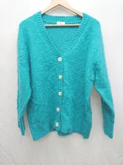 ◇ LOWRYS FARM ローリーズファーム 長袖 ニット カーディガン サイズ2 ブルー系 レディース P  【1406240013005】