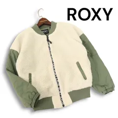 ROXY ロキシー 秋冬 FLY OUT JACKET★ 裏起毛 ボア 切替 ブルゾン ボンバー フライト ジャケット Sz.S レディース