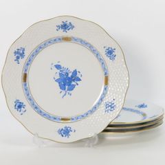 大倉陶園　ブルーインペリアル　ミート皿　プレート　3枚　一級品　中古美品 未使用 大倉陶園 ブルーインペリアル ディナープレート ミート皿 25.7