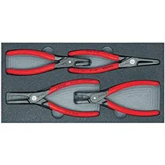 中古】クニペックス KNIPEX 002001V09 精密スナップリングPセット(4  