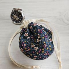 小物入れ まん丸巾着 巾着  ハンドメイド No.213