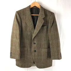 ランバン LANVIN ジャケット チェック柄 ブラウン系 R46-44サイズ 946535のサムネイル