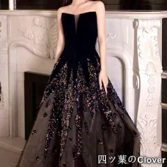 【美品・未使用新品】スパンコールがオシャレでゴージャスなベア ロングドレス?.?