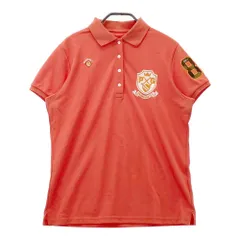 サイズ：2 PEARLY GATES パーリーゲイツ  ニコちゃん 半袖ポロシャツ  オレンジ系 [240101225705]# ゴルフウェア レディース ストスト