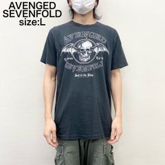 アヴェンジド・セヴンフォールド Avenged Sevenfold バンドTシャツ プリント 半袖 L ブラック