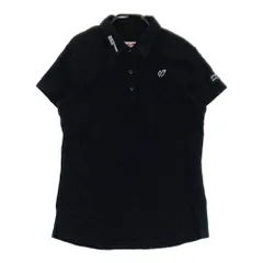 サイズ：1 MASTER BUNNY EDITION マスターバニーエディション  半袖ポロシャツ  ブラック系 [240101365959]# ゴルフウェア レディース ストスト