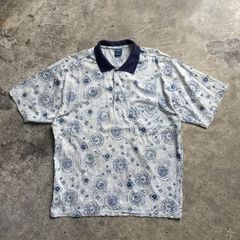 古着 ROYAL SHIP & CO ロイヤルシップ  総柄ポロシャツ アメカジメンズ レディース ヴィンテージ商品番号038