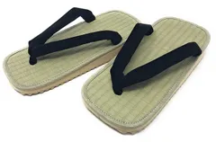 【人気商品】男 男性 紳士 メンズ 履物 いぐさ 下駄 スポンジ底（普段履きや浴衣に！） サンダル 着物 雪駄≪LL～4Ｌｻｲｽﾞ≫ ゆかた 表 大きい 特大 たたみ Big 【日本製】紳士用 ビッグ