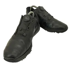 Nike LunarLon ブラック ゴルフシューズ Nike Lunarlon Flywire 418472-001 Black Leather Lace Up Golf