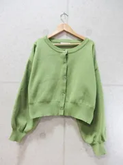RETRO GIRL レトロガール ショート カーディガン グリーン Fサイズ RP280012T002