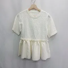 ◇ ⊂ BIRTHDAY BASH バースデイバッシュ 半袖 カットソー サイズM ホワイト系 レディース E  【1503060012727】