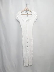 ◇ ⊂ ◎ ●未使用● ZARA ザラ ロング丈 ワンピース サイズUSA S ホワイト レディース E  【1504210016121】