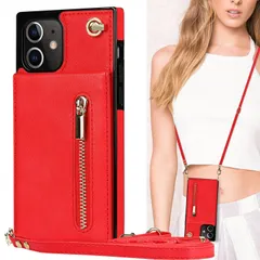 IP13 mini 5.4（2021）対応 スマホ ケース IP13 miniスマホ 携帯 用 ケース IP13 mini 肩掛け 首かけ 斜めがけ ショルダー ケースIP13ミニ ケース 財布型 IP13 mini 手帳型 ケース IP13mini ショルダ