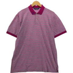 古着 ラルフローレン Ralph Lauren POLO GOLF ポロゴルフ PRO FIT 半袖 ボーダー ポロシャツ メンズM相当/eaa554842