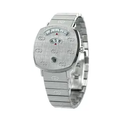 新品 GUCCI GRIP グリップ 35mm クォーツ 腕時計 シルバー グッチ(GUCCI) グリップ | 大丸 神戸店 | ブランド腕時計の正規