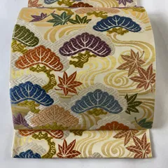袋帯 貝紫 有栖川に荒磯 六通 正絹 着物 RO-2222 袋帯 貝紫 有栖川に荒磯 六通 正絹 着物 RO-2222 - メルカリ