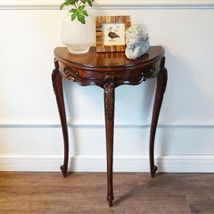 コンソールテーブル 半円 Sサイズ マホガニー材 Malina Cassili マリナカッシーリ 猫脚