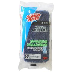 【全国送料無料】スコッチブライト　がんこたわし　異物混入対策用　ブルー　1個（メール便）