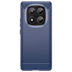 Redmi Note 14 Pro 5G ケース カーボン調 薄型 耐衝撃 ソフト ケース 【Color】ネイビー