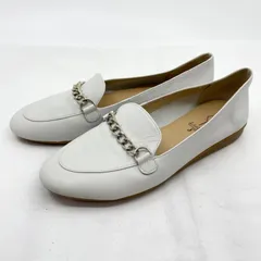 あしながおじさん チェーンフラットシューズ 23.5 ホワイト