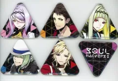 【中古】バッジ・ピンズ [単品] 集合 トライアングル缶バッジ6種セット 「PS5/PS4ソフト ソウルハッカーズ2 ファミ通DXパック 3Dクリスタルセット」 同梱特典