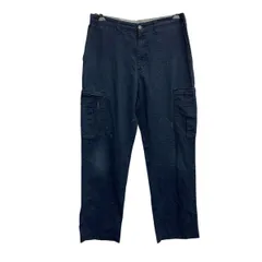 Dickies ワークパンツ W34 ネイビー ディッキーズ ジップアップ カーゴパンツ 古着卸 アメリカ仕入 2506-99