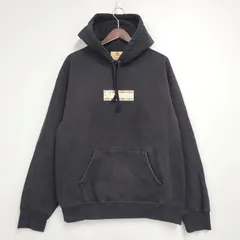 【中古品】Supreme シュプリーム × BURBERRY バーバリー BOX LOGO HOODED SWEATSHIRT ボックス ロゴ フーデッド スウェットシャツ パーカー 長袖 トップス 【149-251001-as-11-izu】